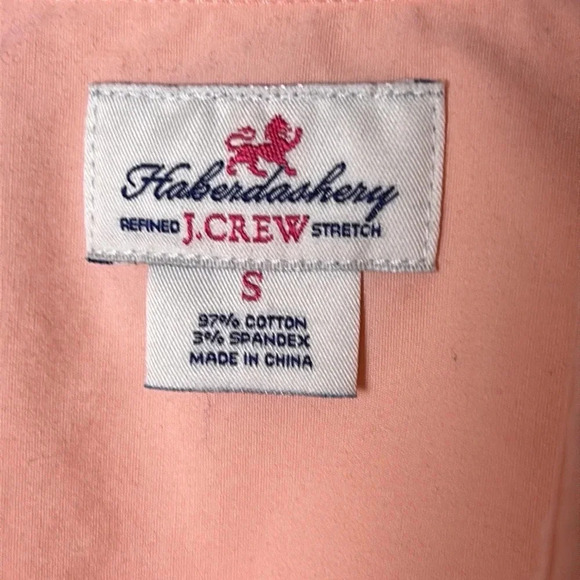 J,Crew  long sleeve button down coral collar shirt,blouse,shirt,sz S,cotton EC - Picture 5 of 16